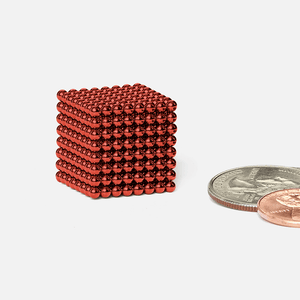 Speks 2.5mm Magnetic Balls Red 512 Balls