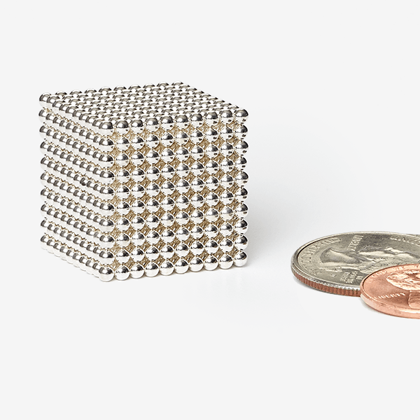 Speks 2.5mm Magnetic Balls Silver 1000 Balls
